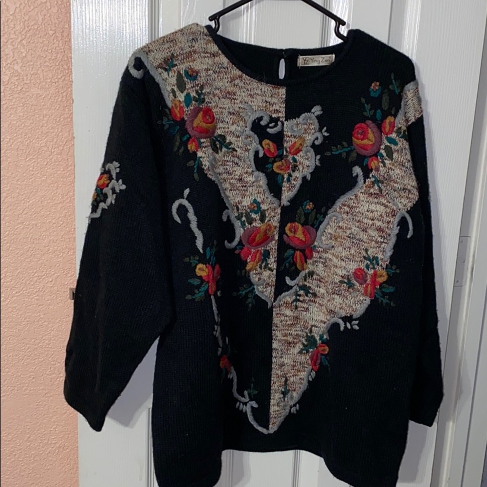 Vintage Unique Floral Sweatshirt